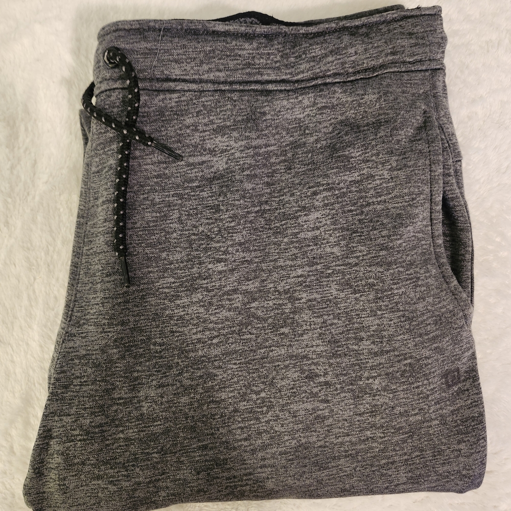 Gray Jogger Pants with Drawstring